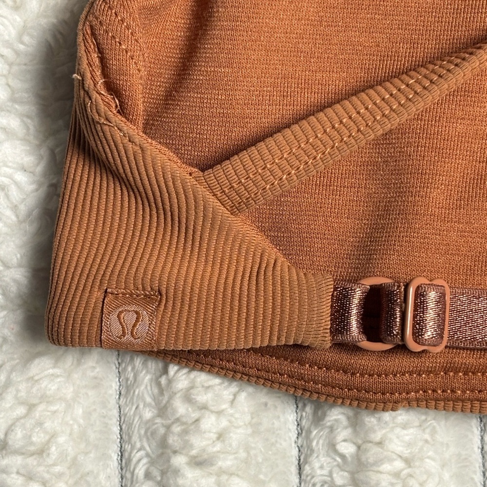 Lululemon orange inner glow Ribbed Tank Top - Picture 3 of 8